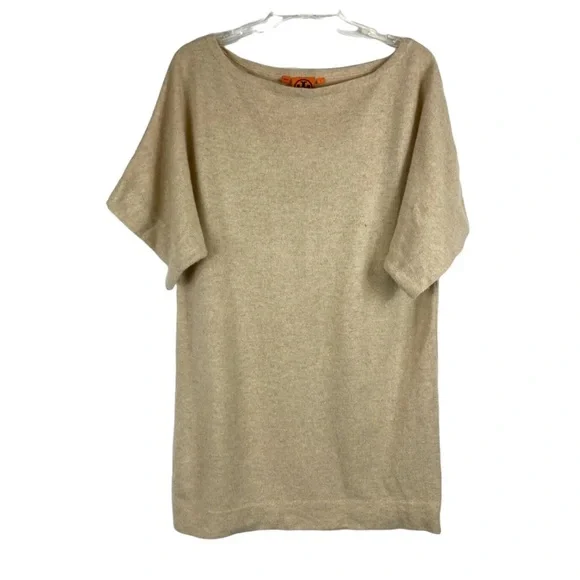 TORY BURCH Cashmere Short Sleeve Tunic Sweater - Picture 8 of 8
